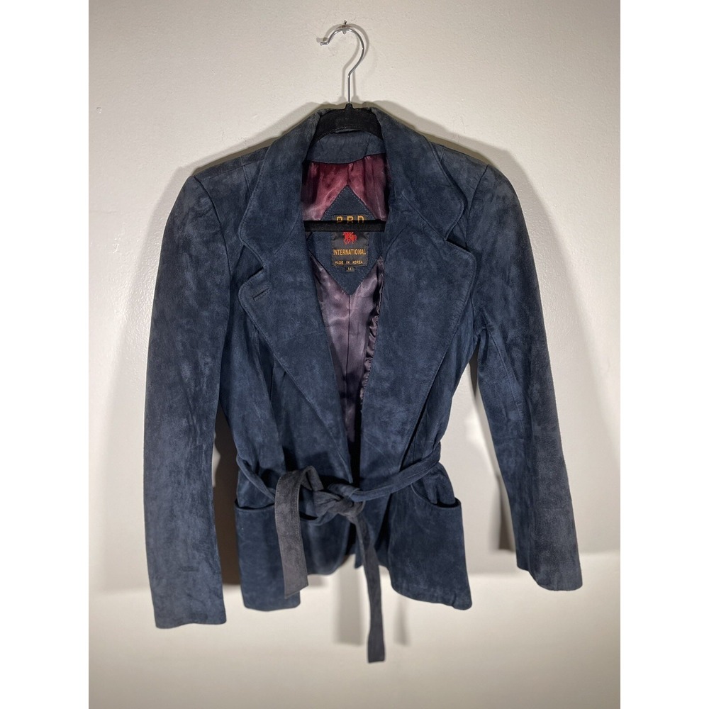 Vintage P. B. D. International 100% Genuine Leather Pea Coat YOUTH Size 11